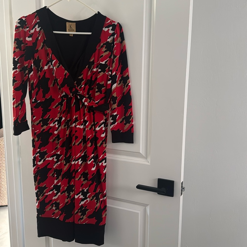 Kasper Faux Wrap Dress